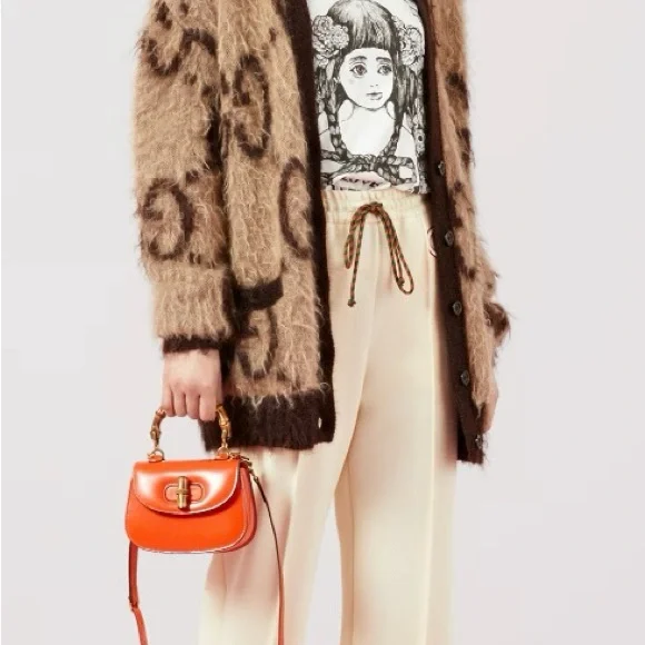 REVERSIBLE GG MOHAIR WOOL CARDIGAN - Picture 3 of 5